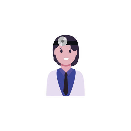 Man doctor design of Medical care health hospital emergency aid exam clinic and patient theme Vector illustrationのイラスト素材