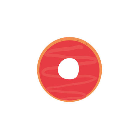 Sweet donut icon design, dessert food delicious sugar snack and tasty theme Vector illustrationのイラスト素材