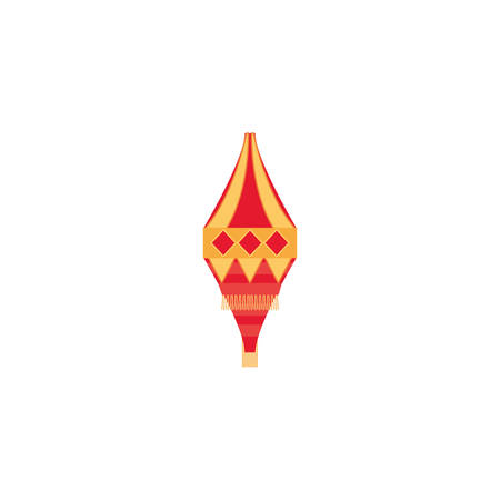 Chinese lamp design, China culture asia travel landmark famous asian and oriental theme Vector illustrationのイラスト素材