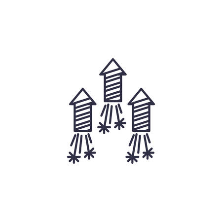 Firework design, Celebration festival event holiday party anniversay explosion and festive theme Vector illustrationのイラスト素材