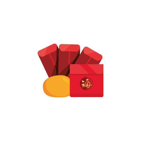 Chinese food and red cards design, China culture asia travel landmark famous asian and oriental theme Vector illustrationのイラスト素材