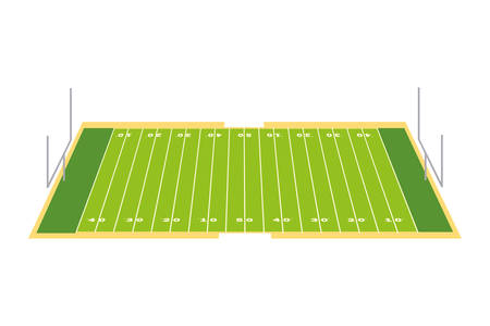 football stadium , soccer game american vector illustration designのイラスト素材