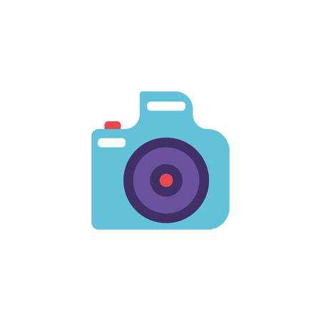 photographic camera on white background vector illustration designのイラスト素材