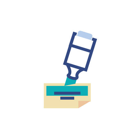 Document and marker design, Data archive storage organize business office and information theme Vector illustrationのイラスト素材