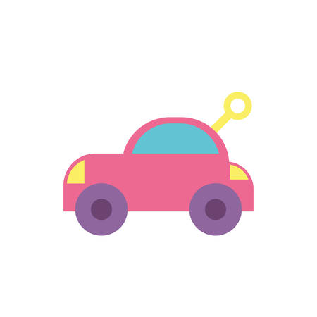 car toy design of Childhood play fun kid game gift object little and present theme Vector illustrationのイラスト素材