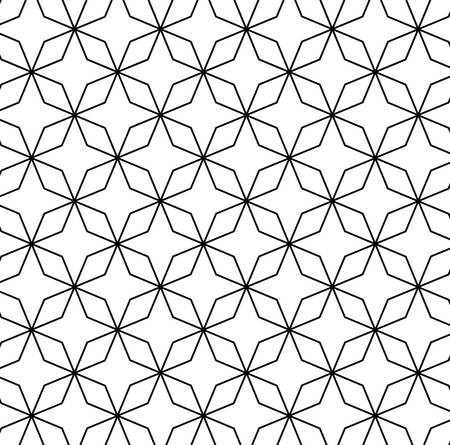 Black and white pattern stars background, Abstract texture art wallpaper template and decoration theme Vector illustrationのイラスト素材