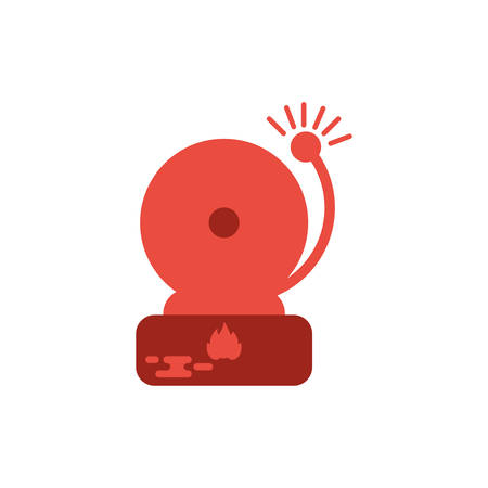 Red bell design, Emergency rescue save department 911 danger help safety and aid theme Vector illustrationのイラスト素材