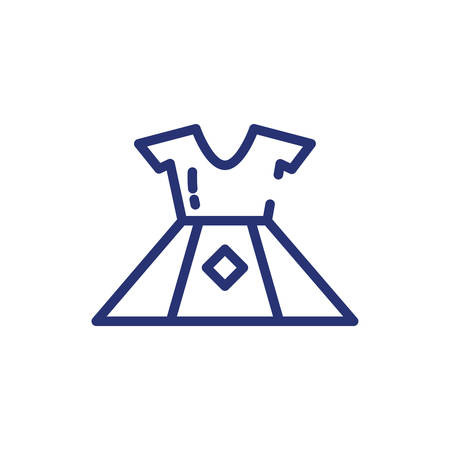 Dress icon design, Cloth fashion style wear store shop retail fabric and made theme Vector illustrationのイラスト素材