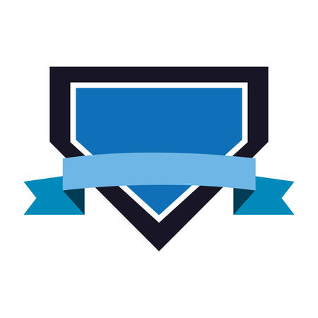 emblem badge empty template on white background vector illustrationのイラスト素材