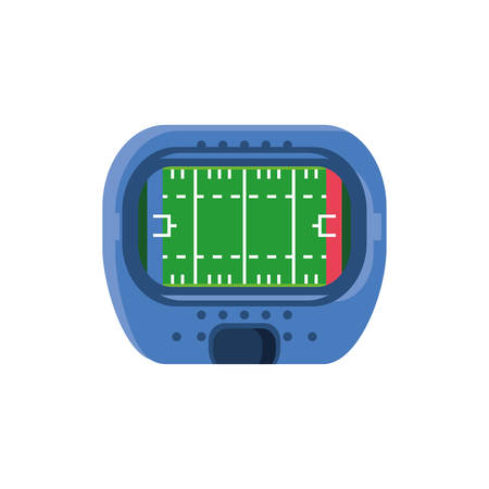 Stadium design, American football super bowl sport hobby competition game training equipment tournement and play theme Vector illustrationのイラスト素材