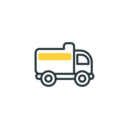 truck design, Construction work repair reconstruction industry build and project theme Vector illustrationのイラスト素材
