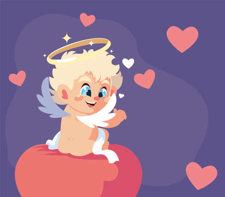 Heart design of love passion romantic valentines day wedding decoration and marriage theme Vector illustrationのイラスト素材