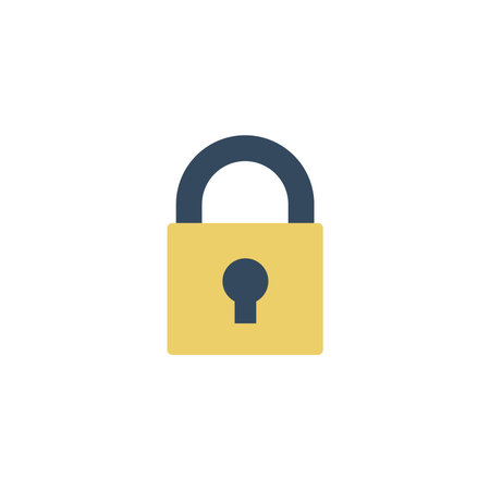 security padlock on white background vector illustration designのイラスト素材