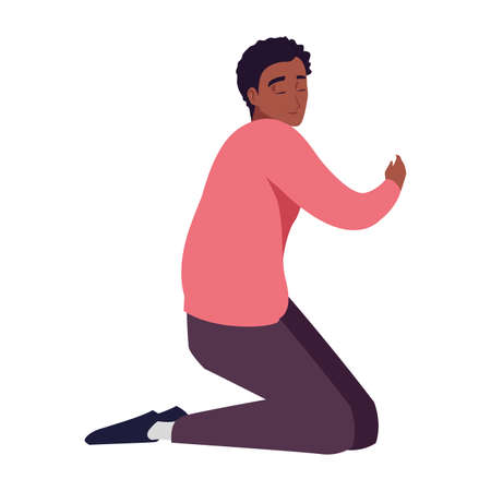 Avatar of a man design, Boy male person people human social media and portrait theme Vector illustrationのイラスト素材