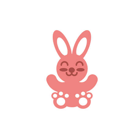 rabbit toy design of Childhood play fun kid game gift object little and present theme Vector illustrationのイラスト素材