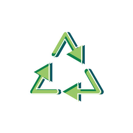 Recycle design, Ecology eco save green natural environment protection and care theme Vector illustrationのイラスト素材