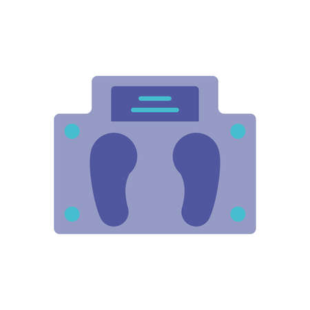 health scale over white background, flat style icon, vector illustrationのイラスト素材