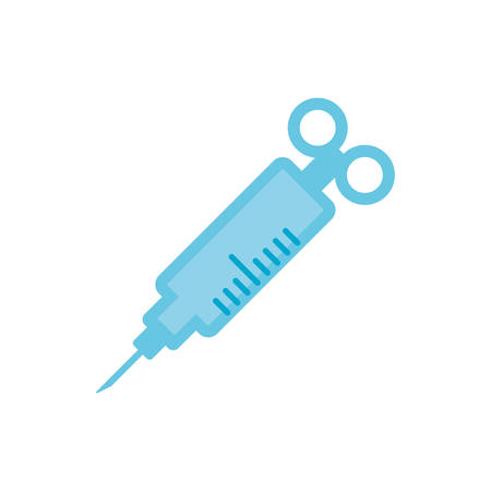 syrenge icon over white background, flat style and colorful design, vector illustrationのイラスト素材