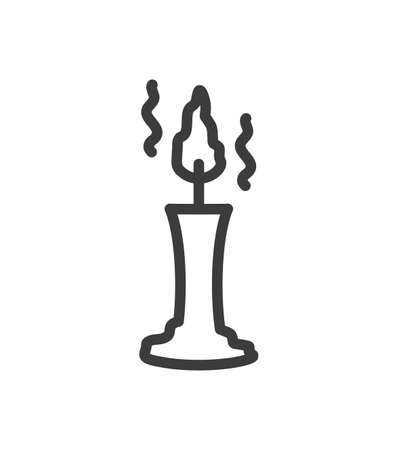 silhouette of candles on a white background vector illustration designのイラスト素材