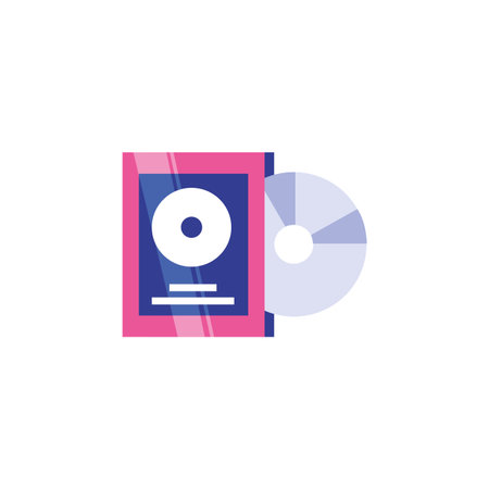 video game compact disk icon vector illustration design