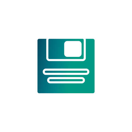 computer diskette , gradient style icon vector illustration designのイラスト素材