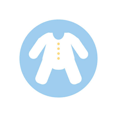 baby cloth design, Child newborn childhood object innocence and little theme Vector illustrationのイラスト素材