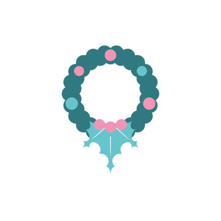 Crown design, Merry chritmas winter season decoration card invitation celebration and holiday theme Vector illustrationのイラスト素材