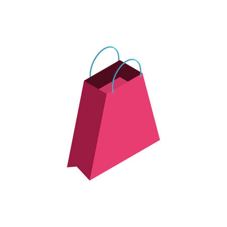 Shopping bag design of Commerce market store shop retail buy paying banking and consumerism theme Vector illustrationのイラスト素材