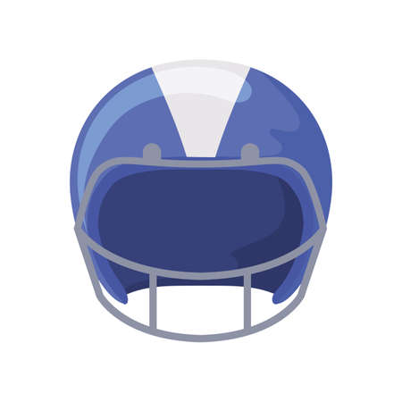 Helmet design, American football super bowl sport hobby competition game training equipment tournement and play theme Vector illustrationのイラスト素材
