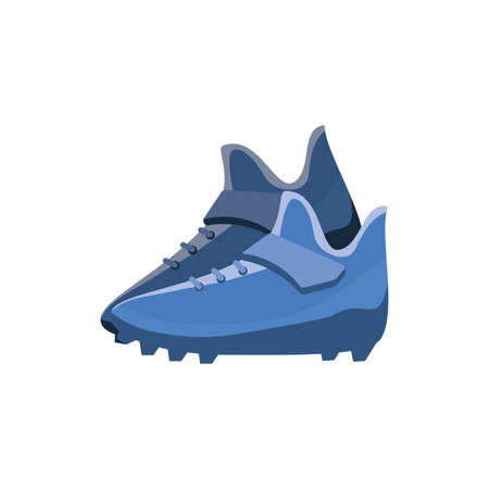 Shoe design, American football sport hobby competition game training equipment tournement and play theme Vector illustrationのイラスト素材