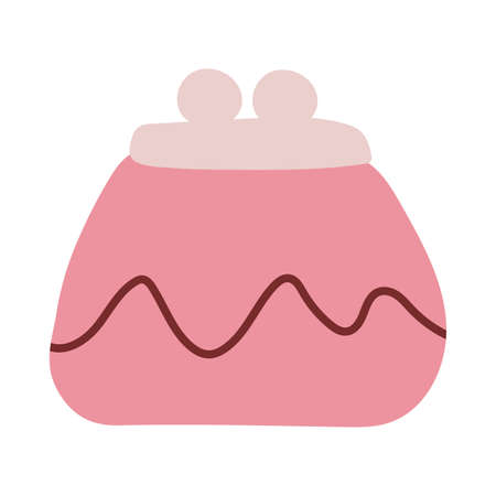 coin purse on white background vector illustration designのイラスト素材