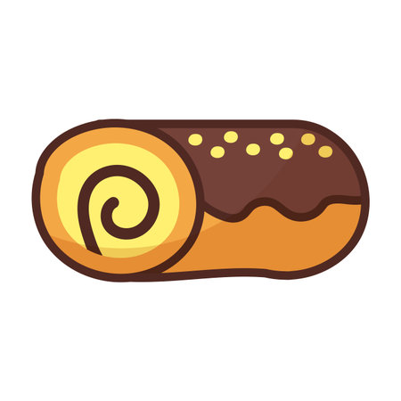 delicious cake on white background vector illustration designのイラスト素材