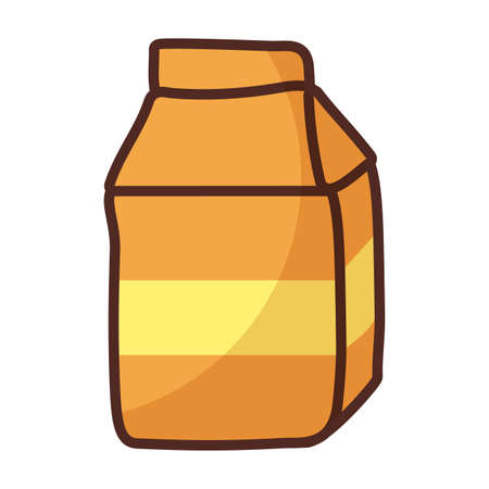 milk box on white background vector illustration designのイラスト素材