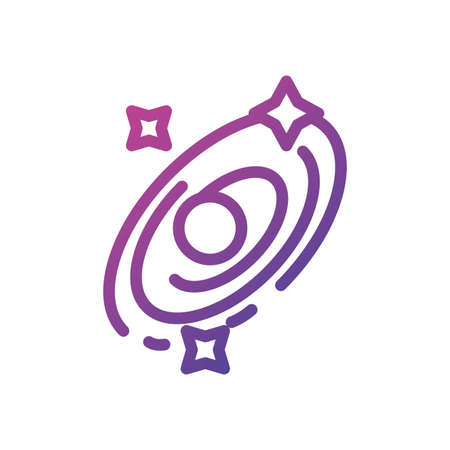 Galaxy with star of Space futuristic cosmos outside universe astronomy adventure and exploration theme Vector illustrationのイラスト素材