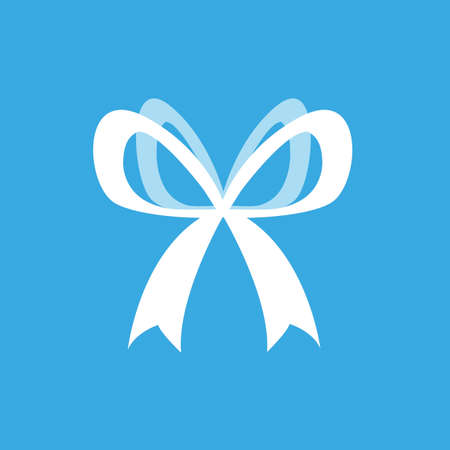 elegant bow ribbon icon vector illustration designのイラスト素材