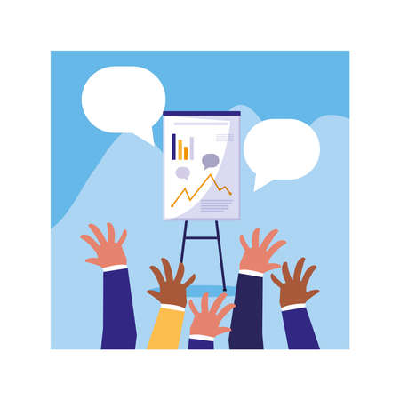 people business celebrating success, successful business team vector illustration designのイラスト素材