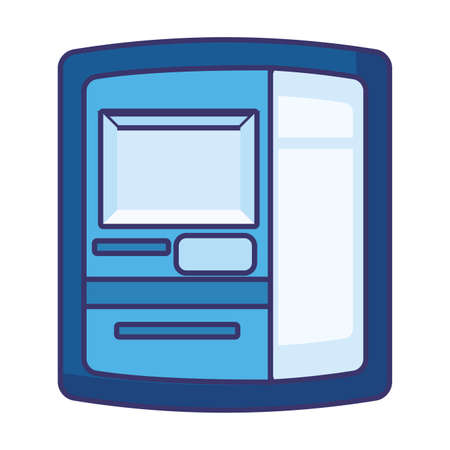 Atm of money financial item banking commerce market payment buy currency accounting and invest theme Vector illustrationのイラスト素材