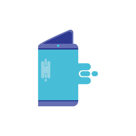 Smartphone design, Cellphone mobile digital phone technology communication and social media theme Vector illustrationのイラスト素材