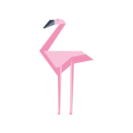 swan geometric wild animals on white background vector illustration designのイラスト素材