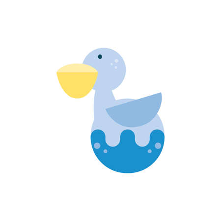 pelican animal design Sea life ecosystem fauna ocean underwater water nature marine tropical theme Vector illustrationのイラスト素材