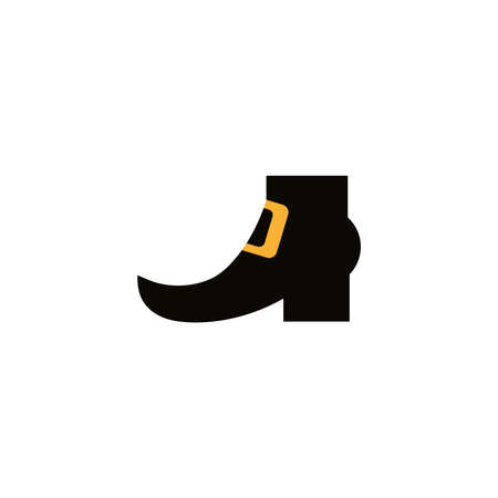 leprechaun boots, flat style icon vector illustration designのイラスト素材