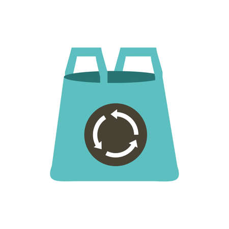 Recycle bag design, Ecology eco save green natural environment protection and care theme Vector illustrationのイラスト素材