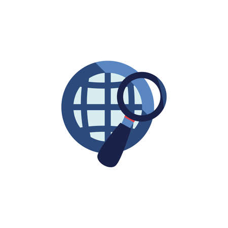 Global sphere icon design, World communication internet connectivity web technology and social media theme Vector illustrationのイラスト素材