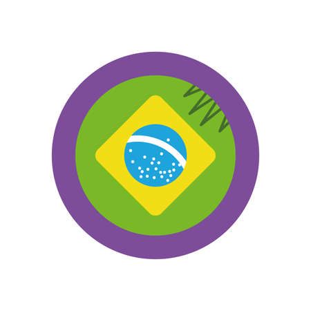 Garota from brazil design, Brazilian carnival culture tourism travel south latin america country and traditional theme Vector illustrationのイラスト素材