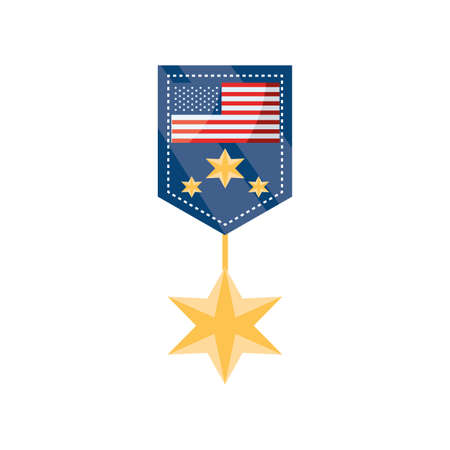 medal of military valour on white background vector illustration designのイラスト素材