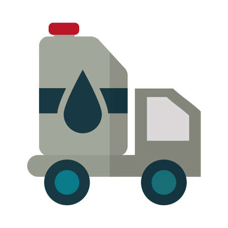 petrol truck in white background vector illustration designのイラスト素材