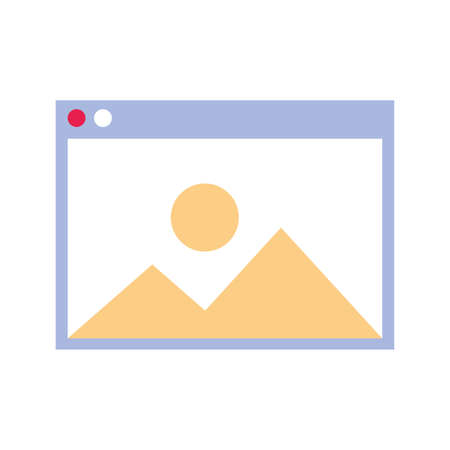 photography with objects on white background vector illustration designのイラスト素材