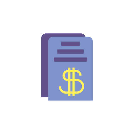 document of money financial item banking commerce market payment buy currency accounting and invest theme Vector illustrationのイラスト素材