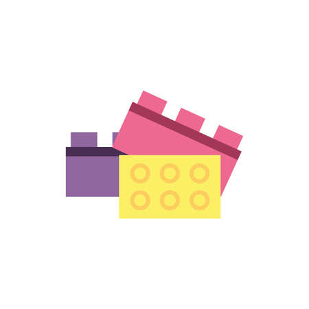 toy design of Childhood play fun kid game gift object little and present theme Vector illustrationのイラスト素材