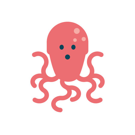 octopus animal design Sea life ecosystem fauna ocean underwater water nature marine tropical theme Vector illustrationのイラスト素材